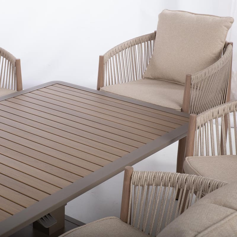 Stol Medina 62x60x74 cm - Beige - Utemöbler - Balkong - Balkongmöbler - Balkongstol