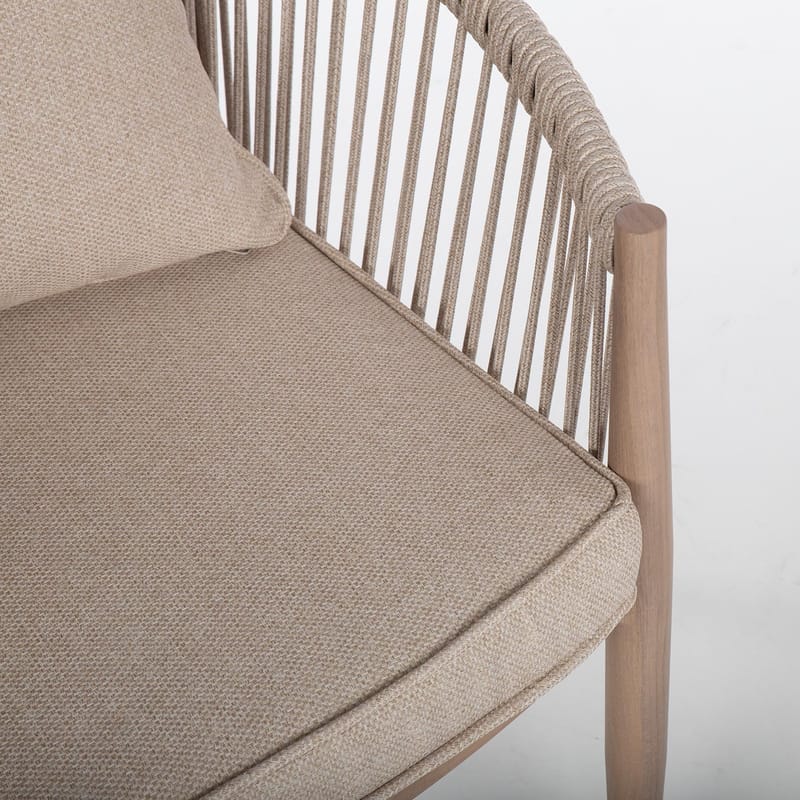 Stol Medina 62x60x74 cm - Beige - Utemöbler - Balkong - Balkongmöbler - Balkongstol