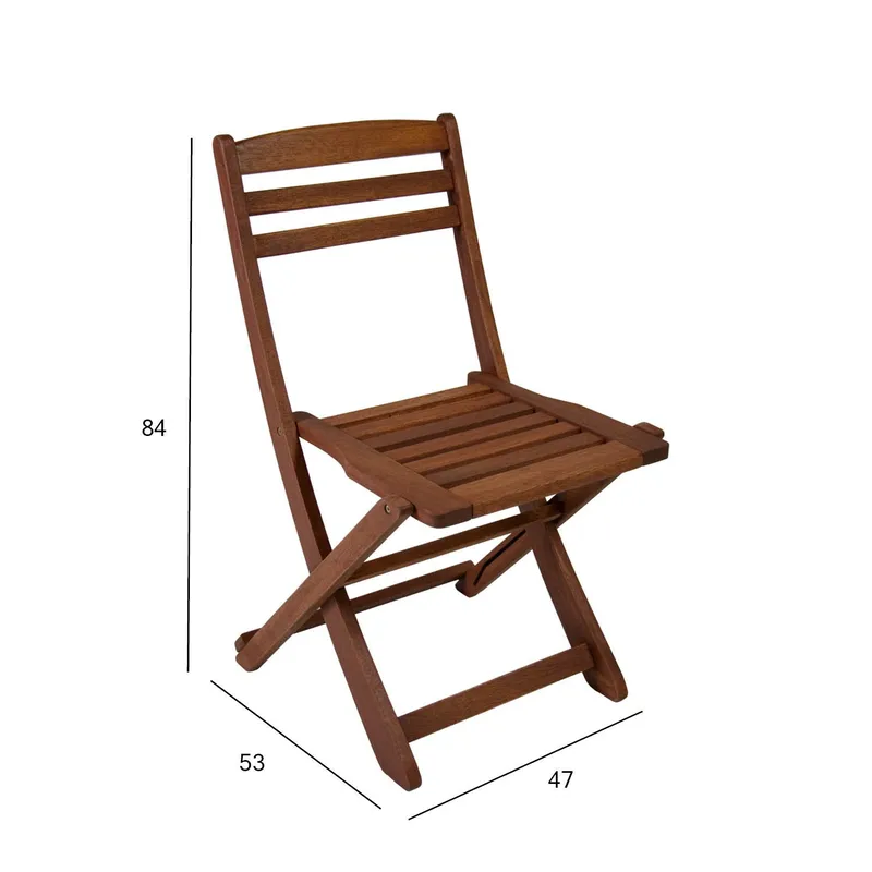 Stol Rouen meranti - brun - Utemöbler - Balkong - Balkongmöbler - Balkongstol