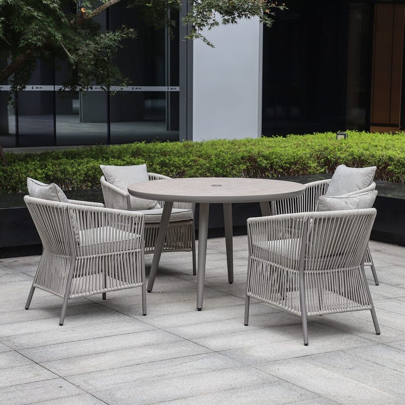 Stol Silva - Gråbeige - Utemöbler - Balkong - Balkongmöbler - Balkongstol