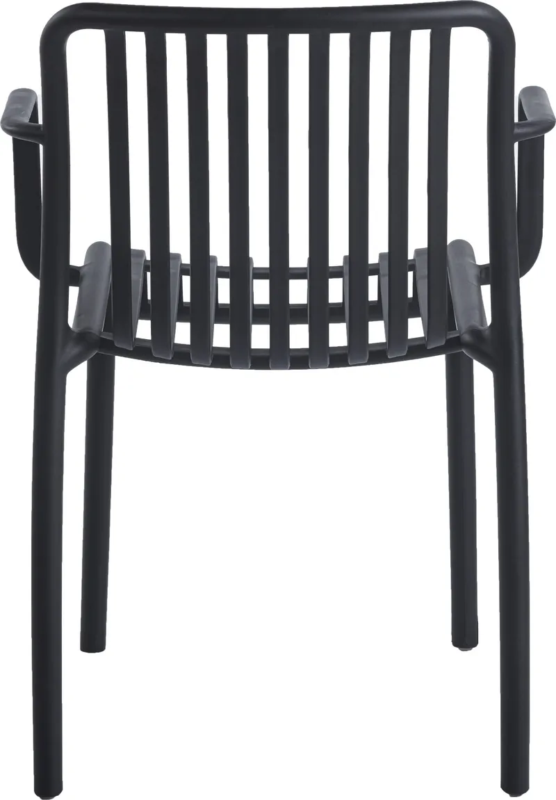Stol svart plast stapelbar - Svart - Utemöbler - Balkong - Balkongmöbler - Balkongstol