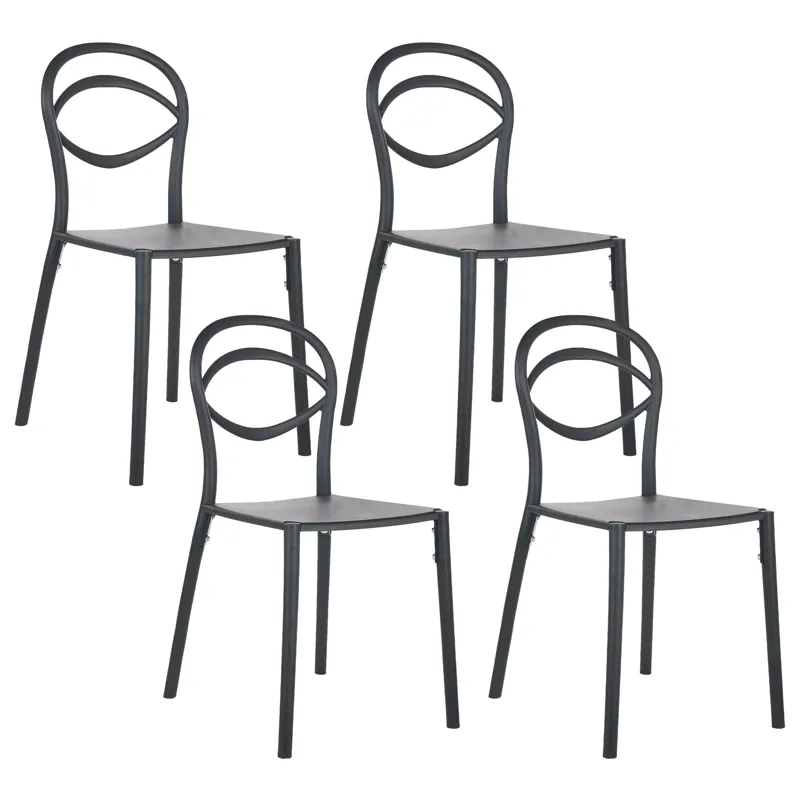 Stol utomhus Covolo, Svart