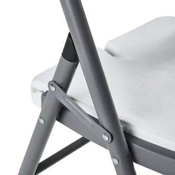 Stol utomhus Cugnoli Fällbar - Vit/Silver - Utemöbler - Balkong - Balkongmöbler - Balkongstol