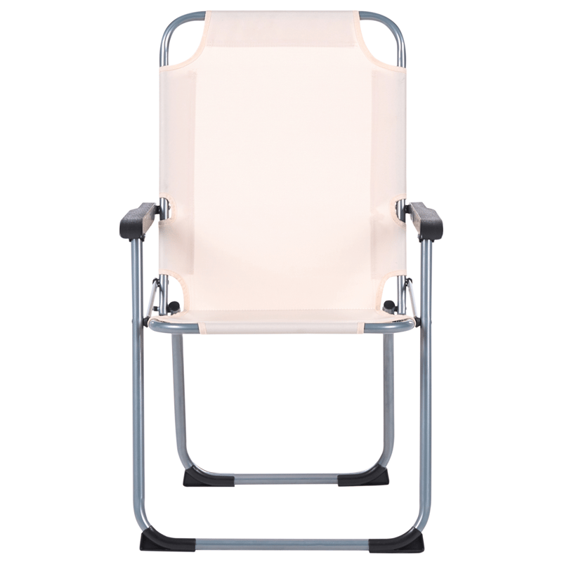Stol utomhus Galatsi Fällbar - Beige/Svart/Grå - Utemöbler - Balkong - Balkongmöbler - Balkongstol