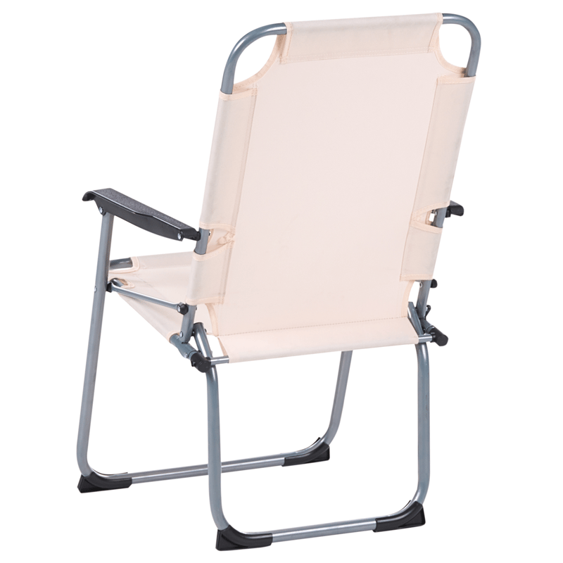 Stol utomhus Galatsi Fällbar - Beige/Svart/Grå - Utemöbler - Balkong - Balkongmöbler - Balkongstol