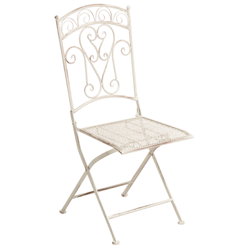 Stol utomhus Juina Fällbar - Beige - Utemöbler - Balkong - Balkongmöbler - Balkongstol