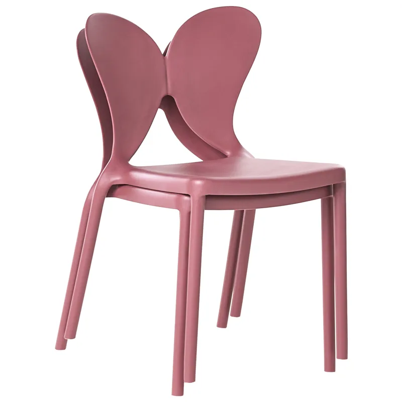 Stol utomhus Larissa Stapelbar - Rosa - Utemöbler - Balkong - Balkongmöbler - Balkongstol