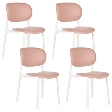 Stol utomhus Musano - Rosa/Vit - Utemöbler - Balkong - Balkongmöbler - Balkongstol