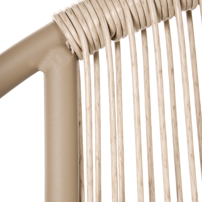 Stol utomhus Ovaro Konstrotting - Beige - Utemöbler - Balkong - Balkongmöbler - Balkongstol