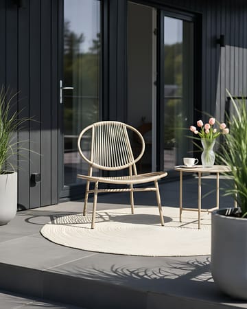Stol utomhus Ovaro Konstrotting - Beige - Utemöbler - Balkong - Balkongmöbler - Balkongstol