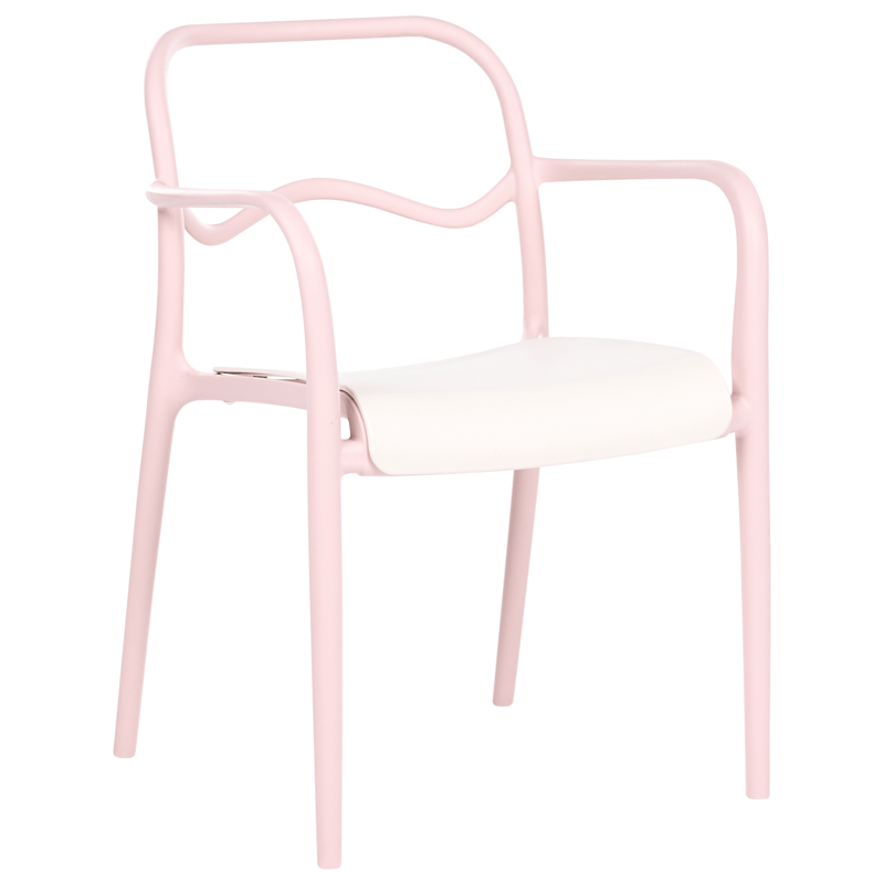 Stol utomhus Thasos - Rosa/Beige - Utemöbler - Balkong - Balkongmöbler - Balkongstol