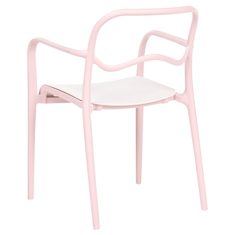 Stol utomhus Thasos - Rosa/Beige - Utemöbler - Balkong - Balkongmöbler - Balkongstol