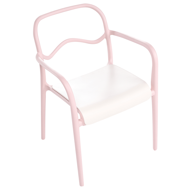 Stol utomhus Thasos - Rosa/Beige - Utemöbler - Balkong - Balkongmöbler - Balkongstol