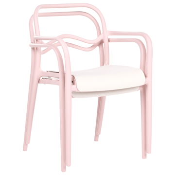 Stol utomhus Thasos - Rosa/Beige - Utemöbler - Balkong - Balkongmöbler - Balkongstol