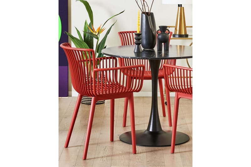 Taurisano Karmstol Utomhus - Röd - Utemöbler - Balkong - Balkongmöbler - Balkongstol