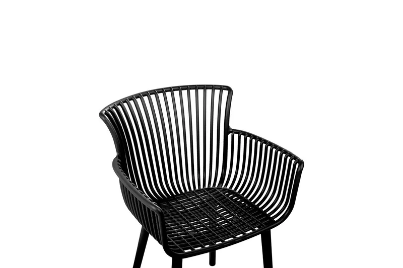 Taurisano Karmstol Utomhus - Svart - Utemöbler - Balkong - Balkongmöbler - Balkongstol