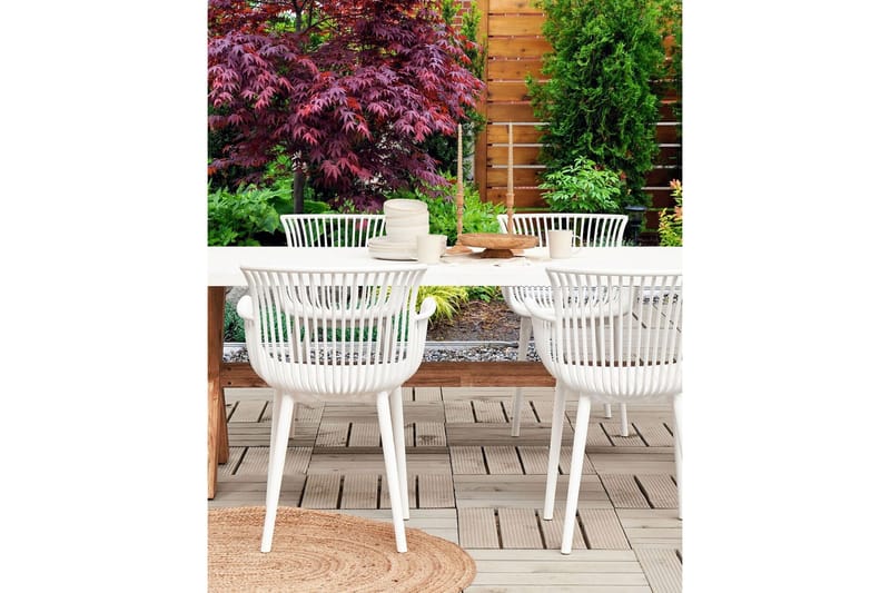 Taurisano Karmstol Utomhus - Vit - Utemöbler - Balkong - Balkongmöbler - Balkongstol