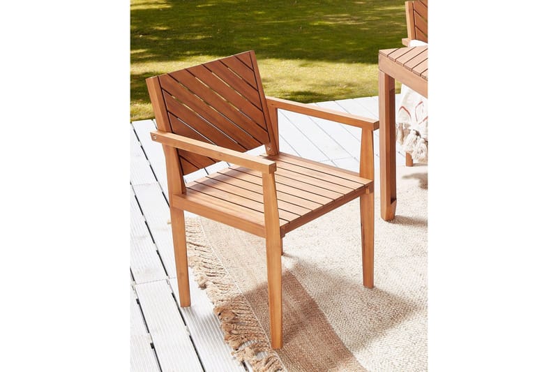 Taviano Karmstol Utomhus - Ljusbrun - Utemöbler - Balkong - Balkongmöbler - Balkongstol
