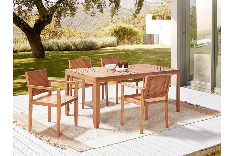 Taviano Karmstol Utomhus - Ljusbrun - Utemöbler - Balkong - Balkongmöbler - Balkongstol