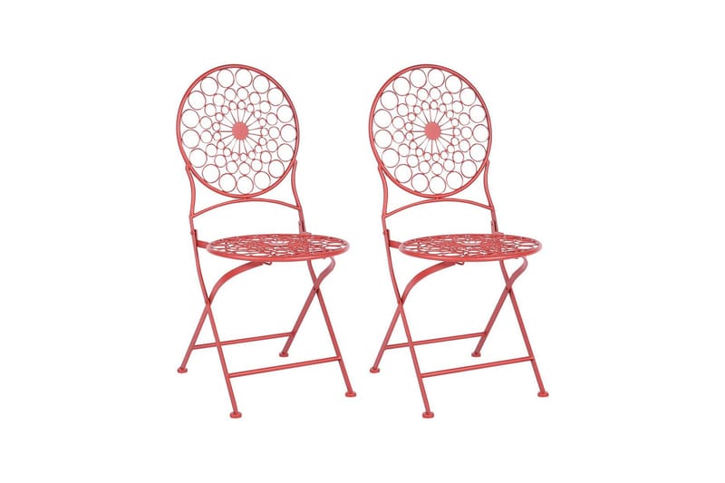Terrace Matstol Utomhus - Röd - Utemöbler - Balkong - Balkongmöbler - Balkongstol