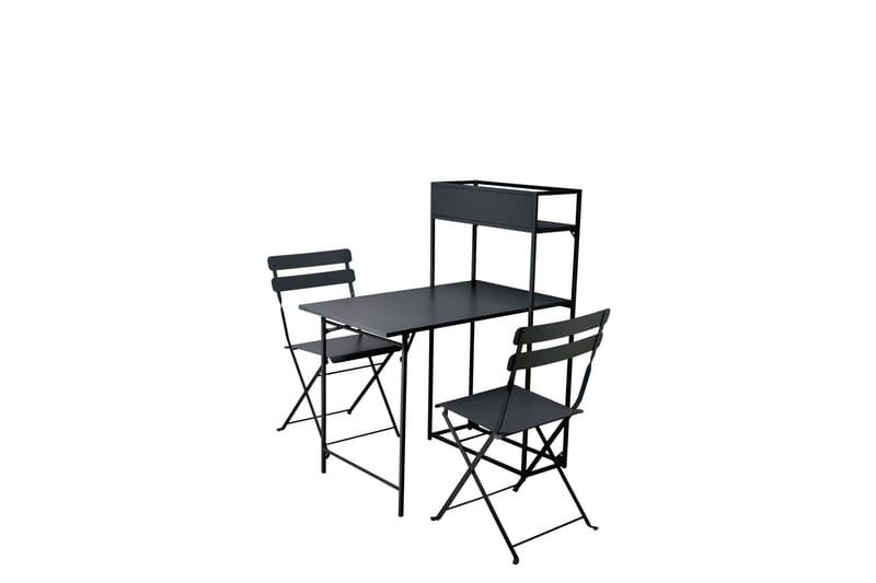 Tourra Liten Balkonggrupp och balkongset  2-sits - Cafeset balkong terrass - Svart - Utemöbler - Balkong - Balkongmöbler - Balkonggrupp & balkongset