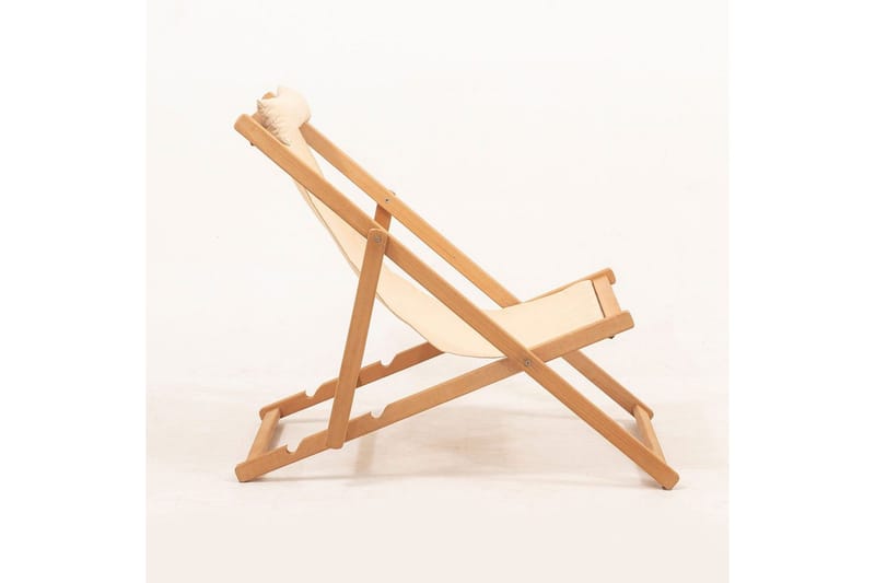 Trädgårdsbord & stolar (3 delar) Zarith Grädde - Cremevit - Utemöbler - Balkong - Balkongmöbler - Balkonggrupp & balkongset