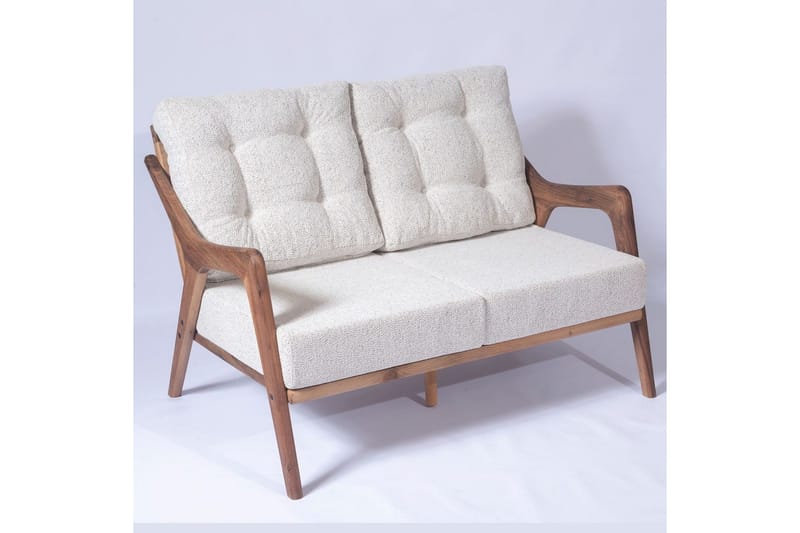 Trädgårdsbord & stolar (4 delar) Virella01 Grädde - Cremevit - Utemöbler - Balkong - Balkongmöbler - Balkonggrupp & balkongset