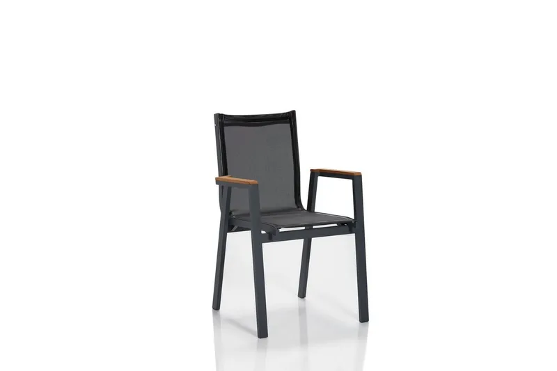 Trädgårdsbord & stolar (5 delar) Australia Grå / Trä - Multifärgad - Utemöbler - Utegrupp - Matgrupp utomhus