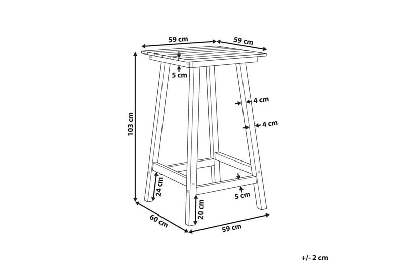 Trädgårdsbord Adirondack Blå - Blå - Utemöbler - Balkong - Balkongmöbler - Balkongbord