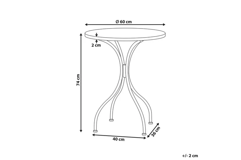 Trädgårdsbord Carpino - Utemöbler - Balkong - Balkongmöbler - Balkongbord