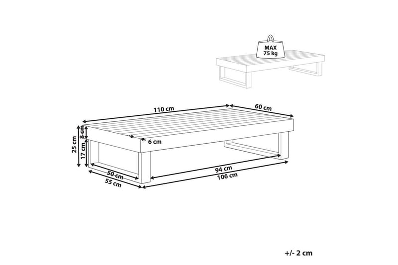 Trädgårdsbord Marettimo - Utemöbler - Balkong - Balkongmöbler - Balkongbord
