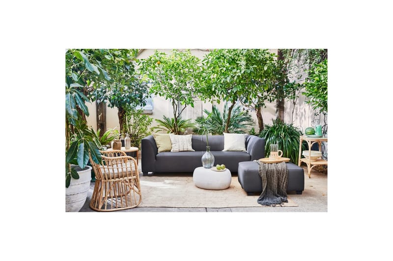 Trädgårdshocker Hollandia - Grå - Utemöbler - Balkong - Balkongmöbler - Balkongstol