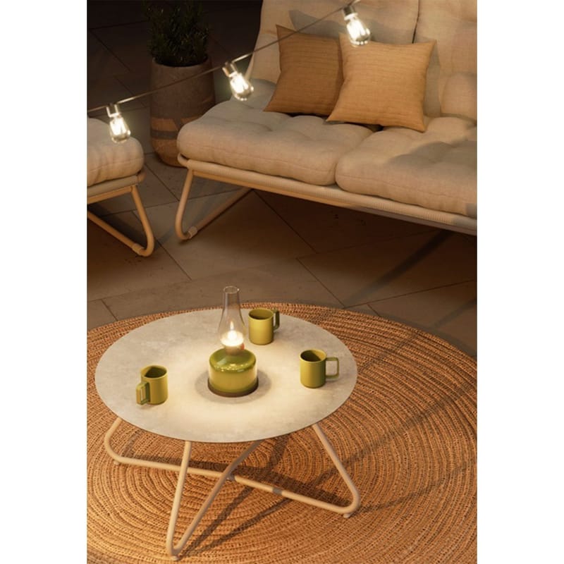 Trädgårdsmöbelgrupp Samba bord, soffa och 2 stolar - ljusgrå - Utemöbler - Balkong - Balkongmöbler - Balkonggrupp & balkongset