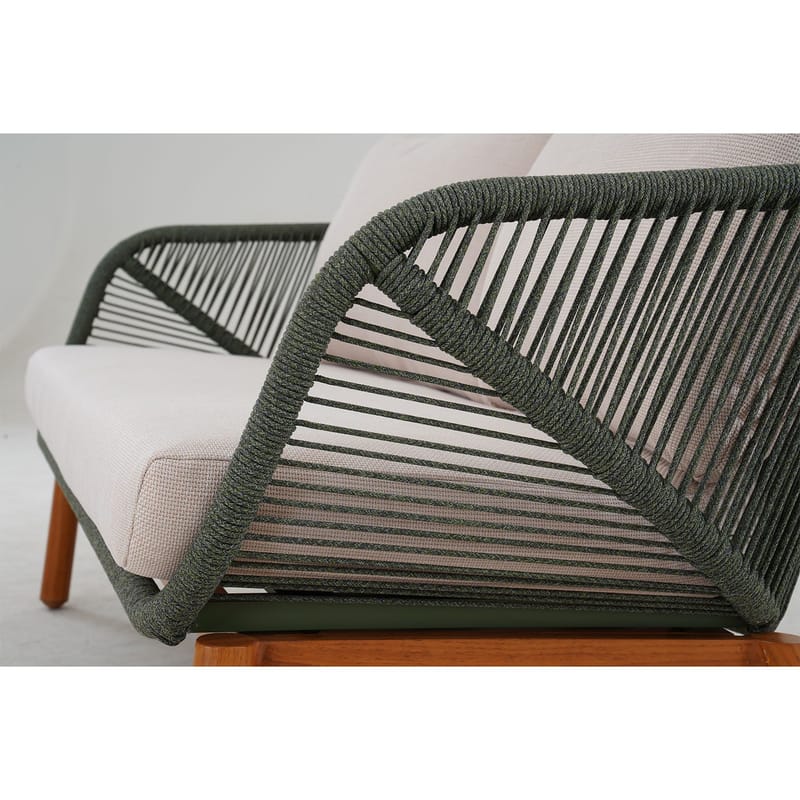 Trädgårdsmöbelgrupp Tuxedo bord, soffa och 2 stolar - Grön - Utemöbler - Balkong - Balkongmöbler - Balkonggrupp & balkongset