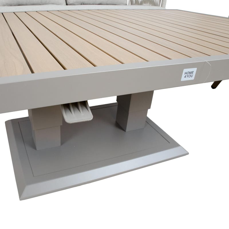 Trädgårdsmöbelset Bränor 6 delar - beige - Utemöbler - Balkong - Balkongmöbler - Balkonggrupp & balkongset