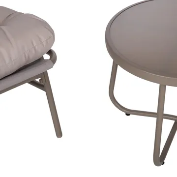 Trädgårdsmöbelset Jive bord och 2 stolar - Taupe - Utemöbler - Balkong - Balkongmöbler - Balkonggrupp & balkongset