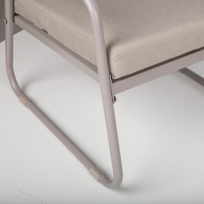 Trädgårdsmöbelset Macos bord, soffa och 2 stolar - Beige - Utemöbler - Balkong - Balkongmöbler - Balkonggrupp & balkongset