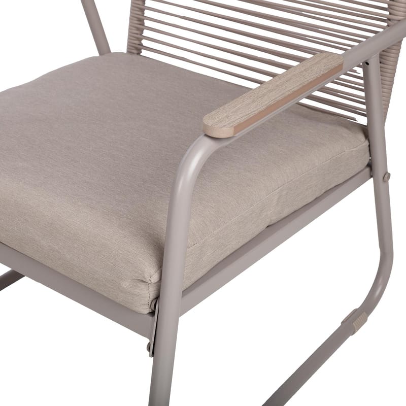 Trädgårdsmöbelset Macos bord, soffa och 2 stolar - Beige - Utemöbler - Balkong - Balkongmöbler - Balkonggrupp & balkongset