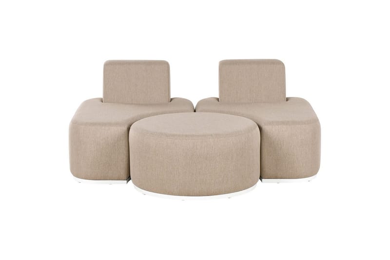 Trädgårdssoffgrupp 2-stits Fabro - Utemöbler - Balkong - Balkongmöbler - Balkonggrupp & balkongset