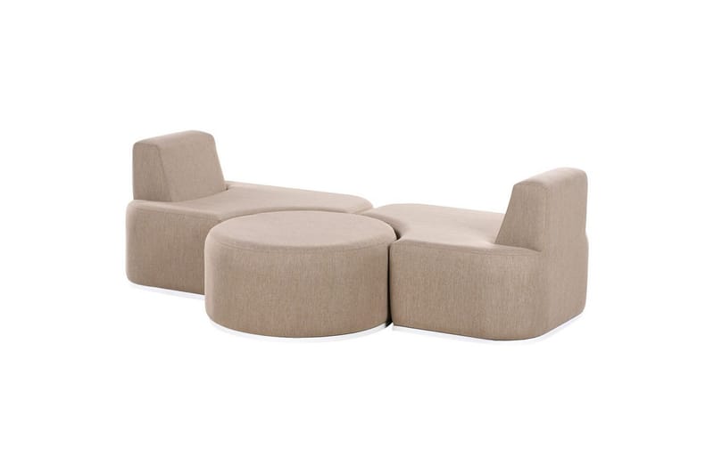 Trädgårdssoffgrupp 2-stits Fabro - Utemöbler - Balkong - Balkongmöbler - Balkonggrupp & balkongset