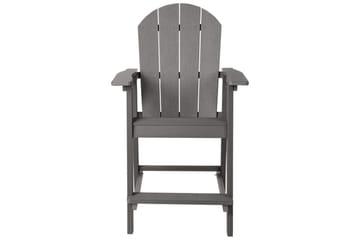 Trädgårdsstol Adirondack - Grå, 58x71x124 cm - Utemöbler - Balkong - Balkongmöbler - Balkongstol