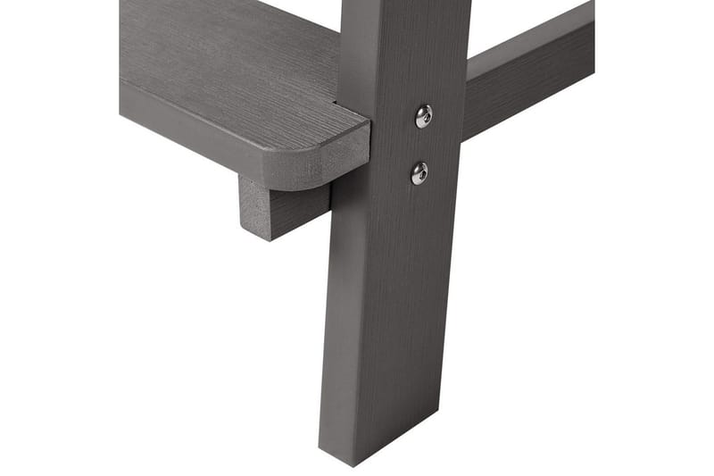 Trädgårdsstol Adirondack - Grå, 58x71x124 cm - Utemöbler - Balkong - Balkongmöbler - Balkongstol