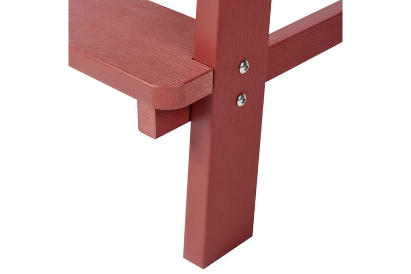 Trädgårdsstol Adirondack - Röd, 58x71x124 cm - Utemöbler - Balkong - Balkongmöbler - Balkongstol