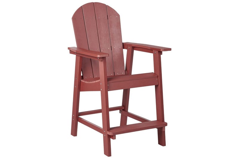 Trädgårdsstol Adirondack, Röd, 58x71x124 cm