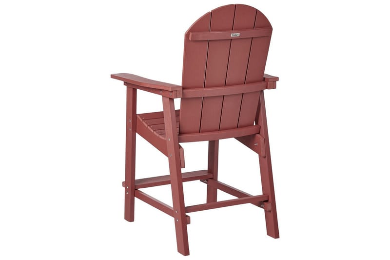 Trädgårdsstol Adirondack - Röd, 58x71x124 cm - Utemöbler - Balkong - Balkongmöbler - Balkongstol