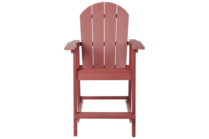 Trädgårdsstol Adirondack - Röd, 58x71x124 cm - Utemöbler - Balkong - Balkongmöbler - Balkongstol