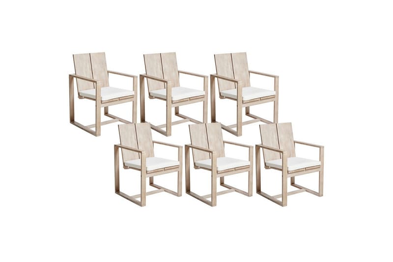 Trädgårdsstol Azzanello set om 6, undefined