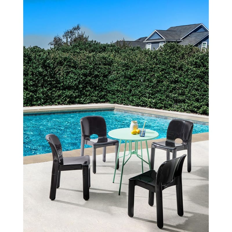 Trädgårdsstol Betim 4-pack - Svart - Trädgård & spabad - Uterum & fritidshus - Lusthus & gazebo