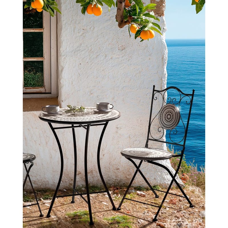 Trädgårdsstol Comiso 2-pack - Utemöbler - Balkong - Balkongmöbler - Balkongstol