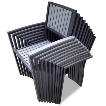Trädgårdsstol i aluminium och komposit - Rindö 10-pack - Utemöbler - Balkong - Balkongmöbler - Balkongstol